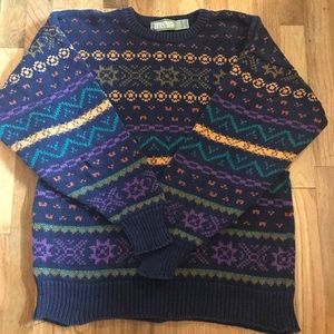 Adorable colorful grandpa sweater